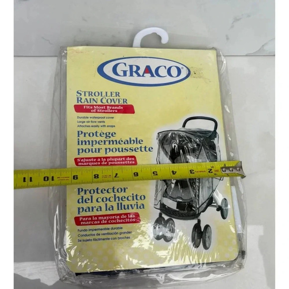 Graco Stroller Snow Wind Rain Cover Durable Waterproof Ventilated Net Portable - Picture 4 of 6